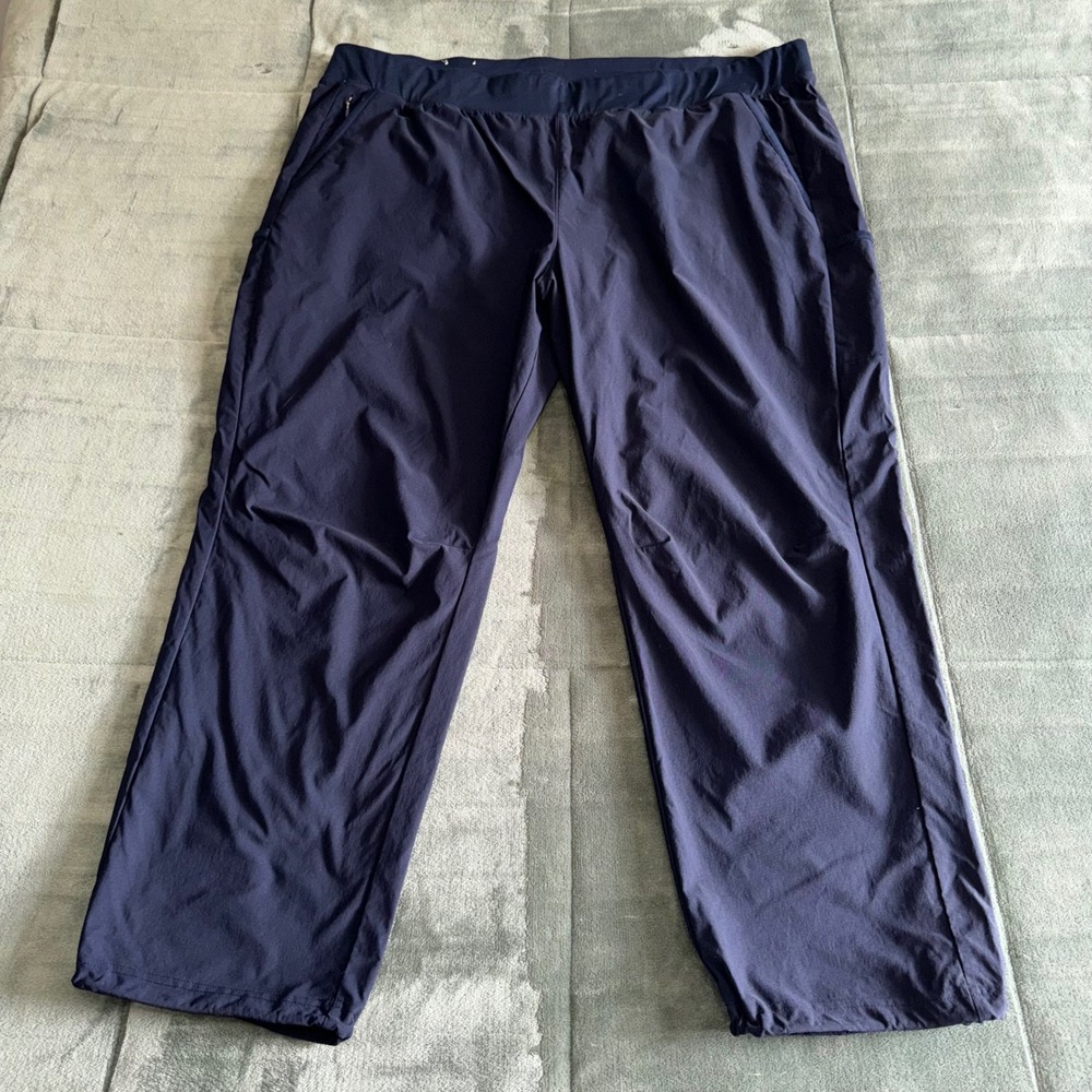 Columbia Omni-Shield Navy Blue Hiking Pants Womens Plus Size 3X Regular UPF 40+